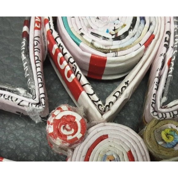 Handcrafted Quilled Angel Tabletop Decor Recycled Paper Figurine Christmas - Picture 7 of 7